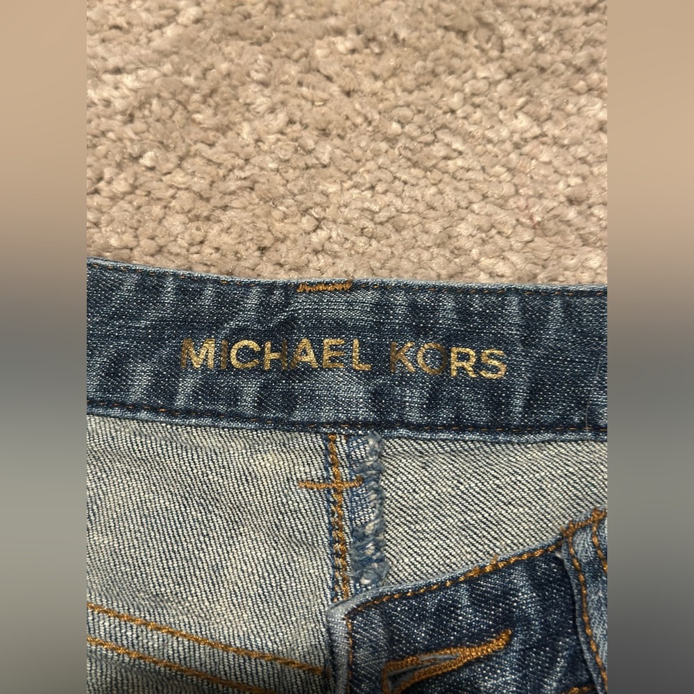 Michael Kors Blue Denim Cut Offs
